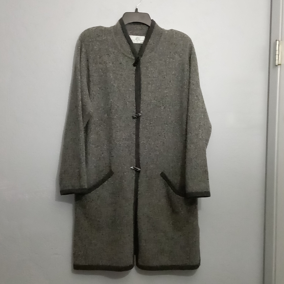 Design Options 100% Lambswool Long Sweater Duster - Picture 1 of 11